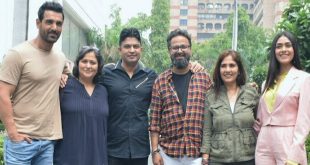 John Abraham and Mrunal Thakur Seen promoting Their upcoming Movie "Batla House" in Delhi