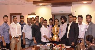 All India Public Sector Sports Promotion Board (AIPSSPB) – AIPS Cricket League Org. By Food Corporation of India In association with Marketing Partner Sports Oodles Pvt Ltd Unveiled the trophy