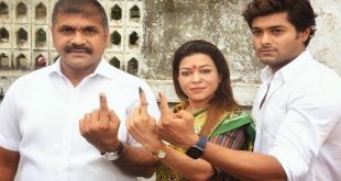 Sachin and Sangeeta Ahir spotted casting vote, accompanied by son Krrish