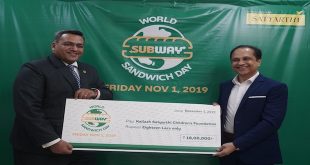 SUBWAY® INDIA COLLECTS RS 1.8 MILLION FOR KAILASH SATYARTHI CHILDREN’S FUND ON WORLD SANDWICH DAY