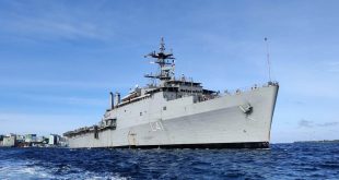 OP SAMUDRA SETU PHASE 2 - INS JALASHWA DEPARTS MALE WITH INDIAN NATIONALS EMBARKED