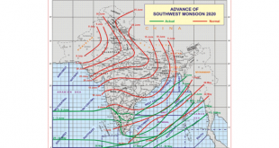 Conditions are becoming favourable for further advance of Southwest Monsoon