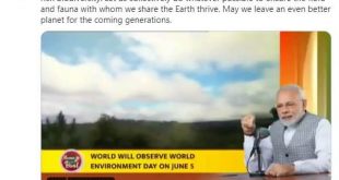 PM Modi reiterates the pledge to preserve the planet’s rich biodiversity