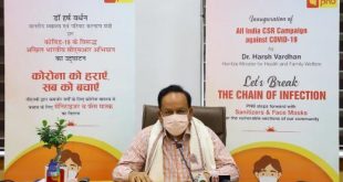 Dr. Harsh Vardhan launches Punjab National Bank’s Nation-wide CSR campaign for Distribution of Mask and Sanitizer to prevent Spread of COVID-19
