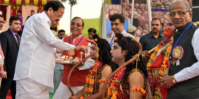 Vice President Venkaiah Naidu calls upon the people to spread the universal message of Dharma as depicted in the timeless epic Ramayana