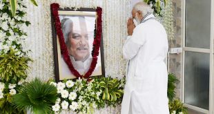 PM Narendra Modi pays tributes to late Keshubhai Patel, former CM of Gujarat.