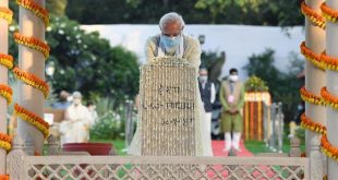 Prime Minister Narendra Modi attends prayer meet at Gandhi Smriti on the occasion of Gandhi Jayanti