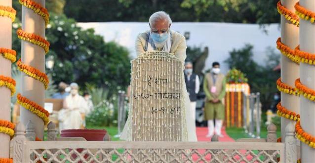 Prime Minister Narendra Modi attends prayer meet at Gandhi Smriti on the occasion of Gandhi Jayanti
