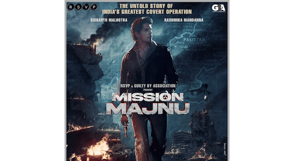 RSVP and Guilty By Association to collaborate for an espionage thriller titled Mission Majnu starring Sidharth Malhotra and Rashmika Mandanna