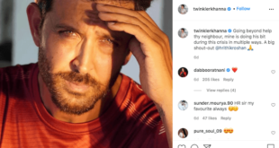 Hrithik Roshan thanks Twinkle Khanna for giving him an opportunity to help, Here's what he did