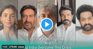 Team of RRR Movie urges everyone to #StandTogether and help India overcome this crisis, take a look at this video message!