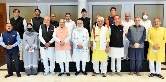 PM holds a high-level meeting with leaders from various political parties of Jammu & Kashmir