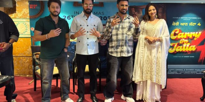 Grand Press Conference of Punjabi Film "Carry On Jatta 4" Held in Delhi