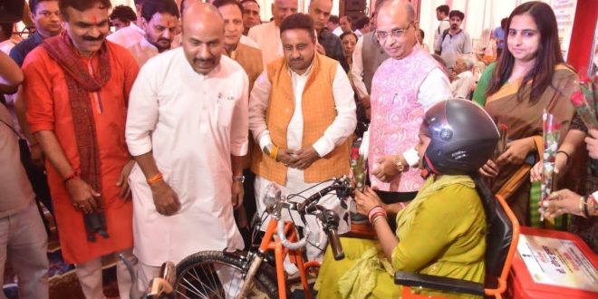 A special mega health camp for persons with disabilities was successfully held at the Red Fort Ground by the Lav Kush Ramlila Committee.